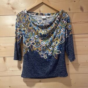 Anthropologie Postmark Jacaranda Knit Blouse S